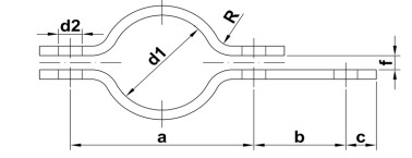 Rohrschelle DIN 3567 Form D mit passgenauer, enger Umfassung